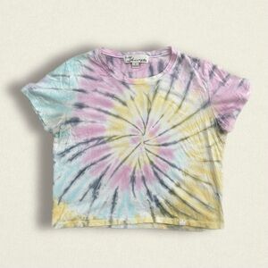 distressed tie dye t shirt